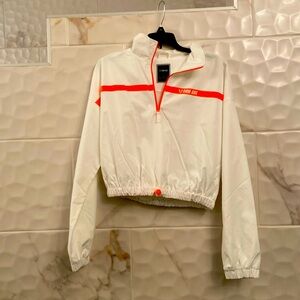 Firm Abs Pullover Jacket With Orange Trim